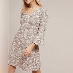 Maeve Susie Tweed V-Neck Dress